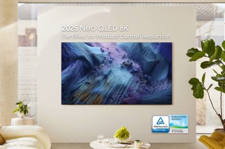 삼성 네오 QLED, 5년 연속 '탄소저감' 인증 획득