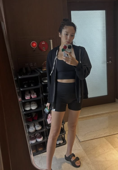 손담비, 출산 100일 차 맞아? 벌써 선명한 복근