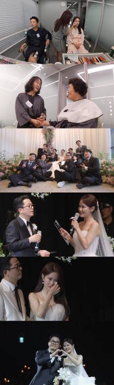 김준호♥김지민 결혼식, 하객 누구 왔나..비하인드 공개