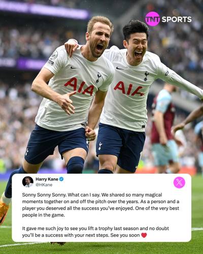 ‘EPL 최고의 듀오’ SON 향해 찬사 보낸 케인 “마법 같은 순간이었다”