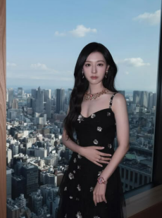 인형이 살아있네…김지원, 블랙 드레스 ‘고혹美’