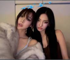 지젤·닝닝, 화보 같은 투샷...시크美 장착