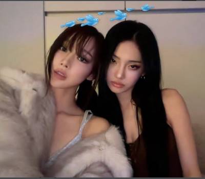 지젤·닝닝, 화보 같은 투샷...시크美 장착