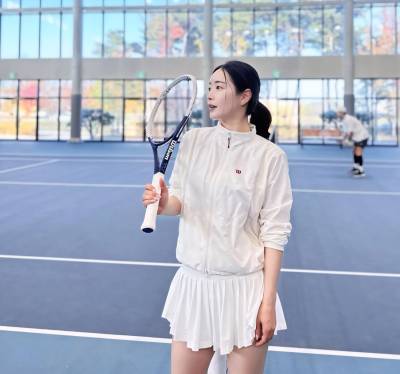 [스포츠7330]  홍수아, 테니스 열혈 동호인 된 사연은?