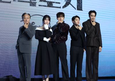 [포토] '조각도시', 귀여운 단체 브이 포즈