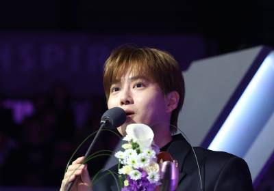 [포토]수호, 베스트뮤직 수상소감