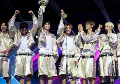 [포토]넥스지, 수상 기쁨의 환호