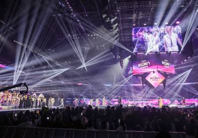 [포토]2025그랜드아너스초이스 수상한 스트레이키즈