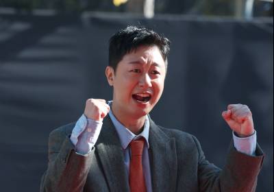 [포토] 배유람, 우렁차게 화이팅