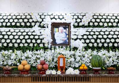 [포토] 서울아산병원 장례식장에 마련된 故 이순재 빈소