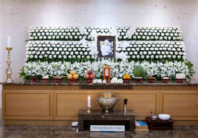 [포토] 서울아산병원 장례식장에 마련된 故 이순재 빈소