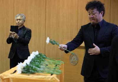 [포토] 영결식 헌화하는 정준하