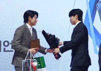 [포토]송성문, 정후야 축하해