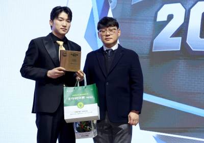 [포토]박해민, 스포츠토토 포토제닉상 수상