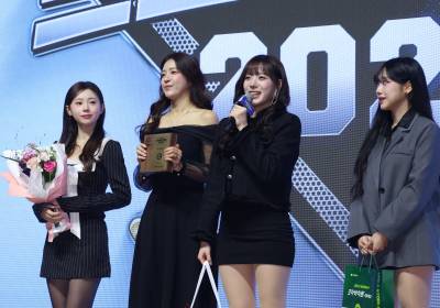 [포토]한화 응원단, 치어리더상 수상소감