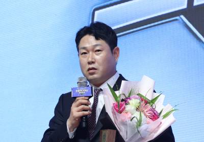 [포토]양의지, 최고 포수상 수상소감