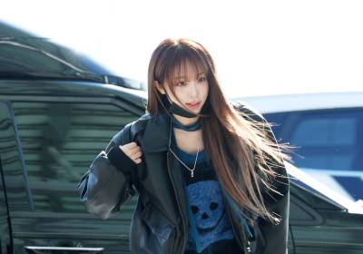 [포토] 최예나, 귀여운 미모에 반전 해골 그림