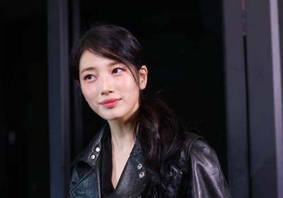 [포토] 수지, 가죽자켓 입어도 러블리해