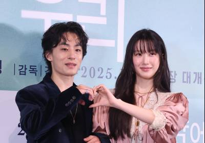 [포토] 구교환-문가영, 귀여운 하트