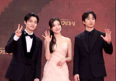 [포토]양대혁 김아영 문동혁, 연기대상 왔어요!