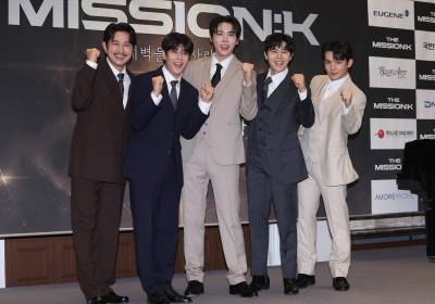 [포토] 더 미션:K, 주역들의 멋진 화이팅