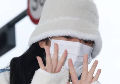 [포토] 아이브 안유진, 마스크 속 앳된 얼굴