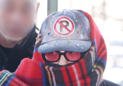 [포토] 지드래곤, 꽁꽁 싸맨 목도리 사이로 눈만 쏙~