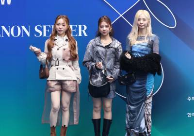 [포토] 퀸즈아이 아윤-키리-진율가, 서울패션위크 왔어요