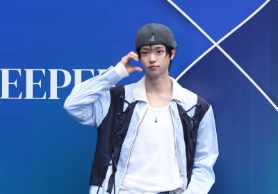 [포토] 손동표, 귀여운 패션으로 '서울패션위크' 왔어요