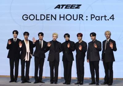 [포토] 에이티즈, 손 인사만 했을 뿐인데 화보