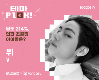 방탄소년단 뷔, ‘인간 초콜릿 아이돌’ 1위 선정 [일간스포츠X팬캐스트]