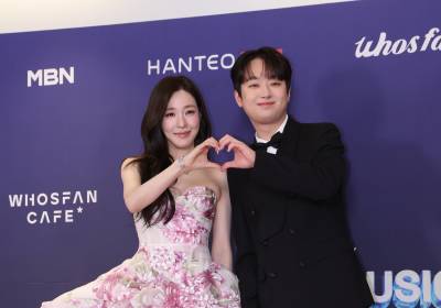 [포토] 티파니 영-이찬원, 한터뮤직어워즈 MC 맡았어요