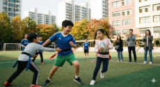 "지면 기죽는다고 운동회 없앤다고요?" 건강한 승리욕과 협동심 기르는 '태그럭비'가 뜬다 [IS 포커스]