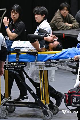 도로공사 타나차, 결국 발목 '인대 파열'...4~6주 진단 