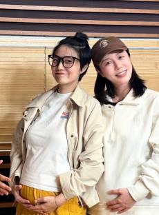 안영미·나비, 나란히 ‘D라인’… 둘째 임신 근황 [IS하이컷]