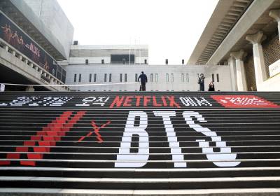 [포토] BTS 컴백 공연 앞둔 광화문광장