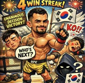 ‘이정영→유주상→최두호?’ UFC 韓 킬러 산토스, 의미심장 글 남겼다…3연속 한국인과 대결?