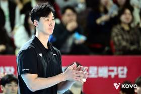 박철우 매직 통했다...'대행 체제 승률 77.8%' 우리카드, 삼성화재 셧아웃→봄배구 진출 확정 