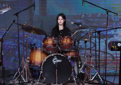 [포토] 레이턴시 현진, 드럼 여신