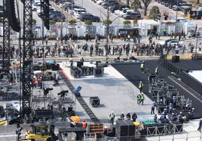 [포토] 방탄소년단 광화문 공연 D-1, 공연 준비 막바지