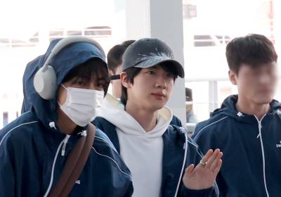 [포토]BTS 진, 아침부터 빛나는 외모
