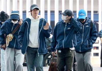 [포토]방탄소년단 진, 이제 미국으로 갑니다