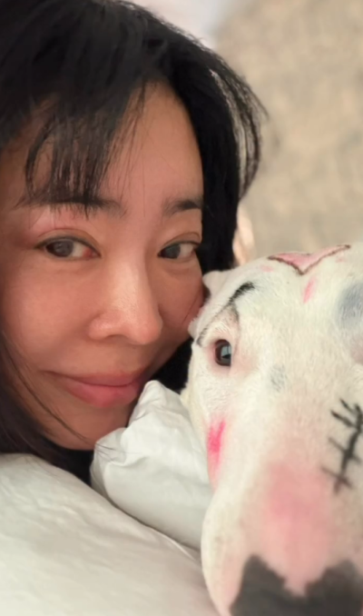 ‘폐암 수술’ 이혜영, 화장한 반려견과 찰칵…‘동물학대’ 갑론을박 [왓IS]