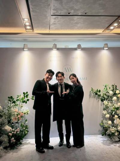 코요태 신지·김종민, 이민우 결혼식 총출동…“진심으로 축하” [IS하이컷]