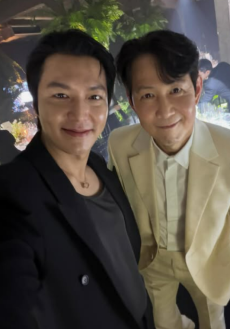 [IS하이컷] 이정재·이민호 투샷이라니…세월 역행 훈훈 비주얼