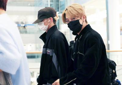 [포토] 알디원 상원-씬롱, 마스크 쓰고 입국