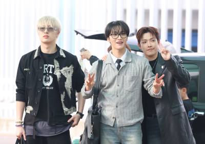 [포토] 에이티즈 민기-성화-홍중, 귀여운 삼총사