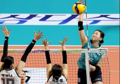 [포토]권민지, 타점 높은 공격