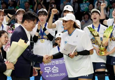 [포토]GS칼텍스 실바, 압도적인 MVP 수상