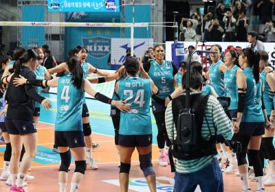 [포토]GS칼텍스, 여자배구 우승 차지